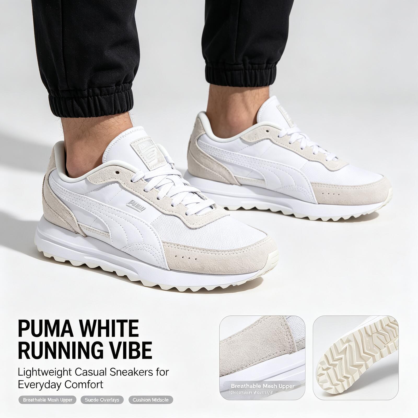 Women'S Shoes Puma Sneakers - Neue heiße Puma weiße leichte Laufschuhe