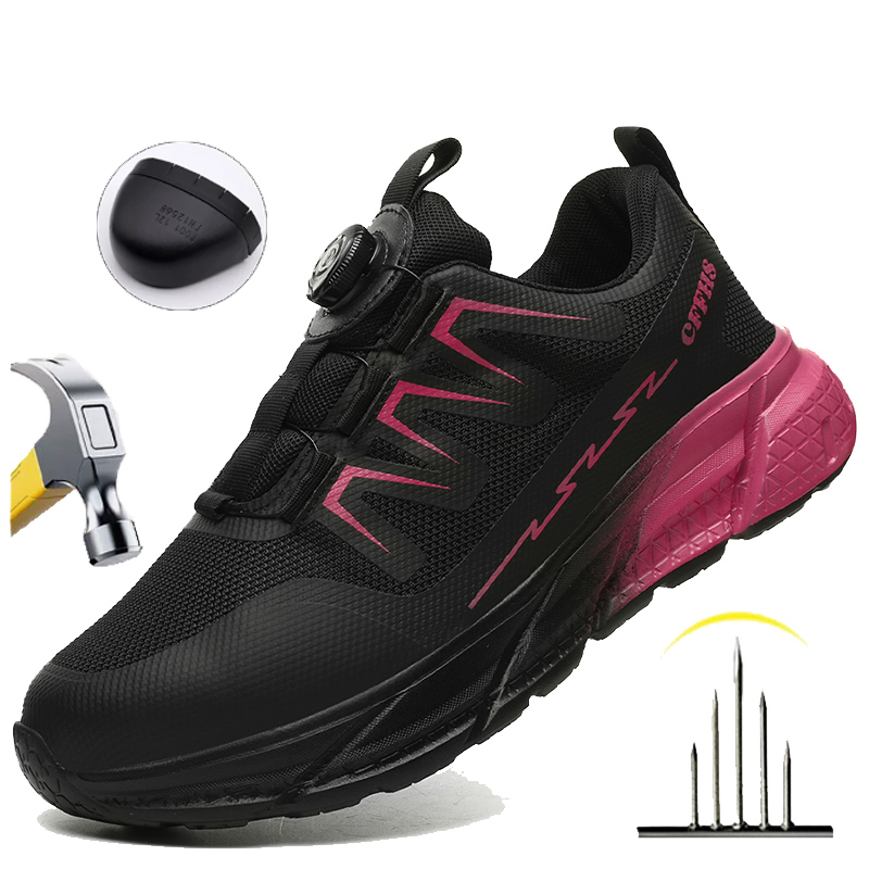 Women'S Shoes Hike - Damen-Sicherheitsstiefel mit Stahlkappe, durchtrittsicher, leicht, atmungsaktiv,