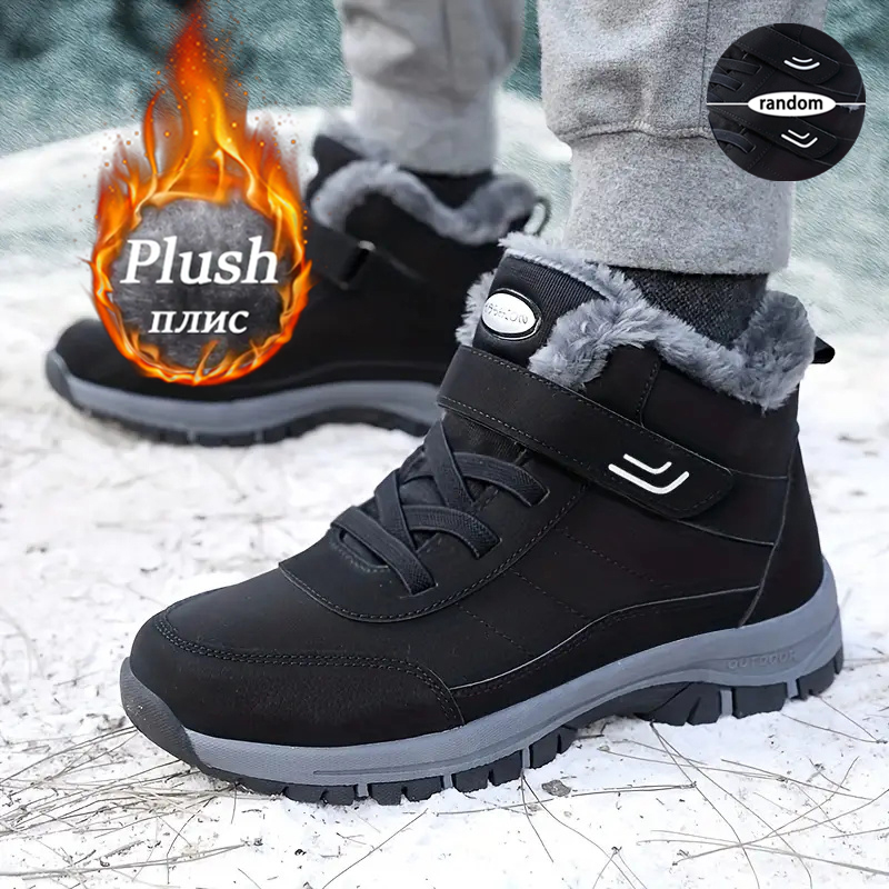 Women'S Shoes Hike - Damen Winter Fleece-Gefütterte Schneestiefel Verstellbare Klettverschluss-Knöchelstiefel