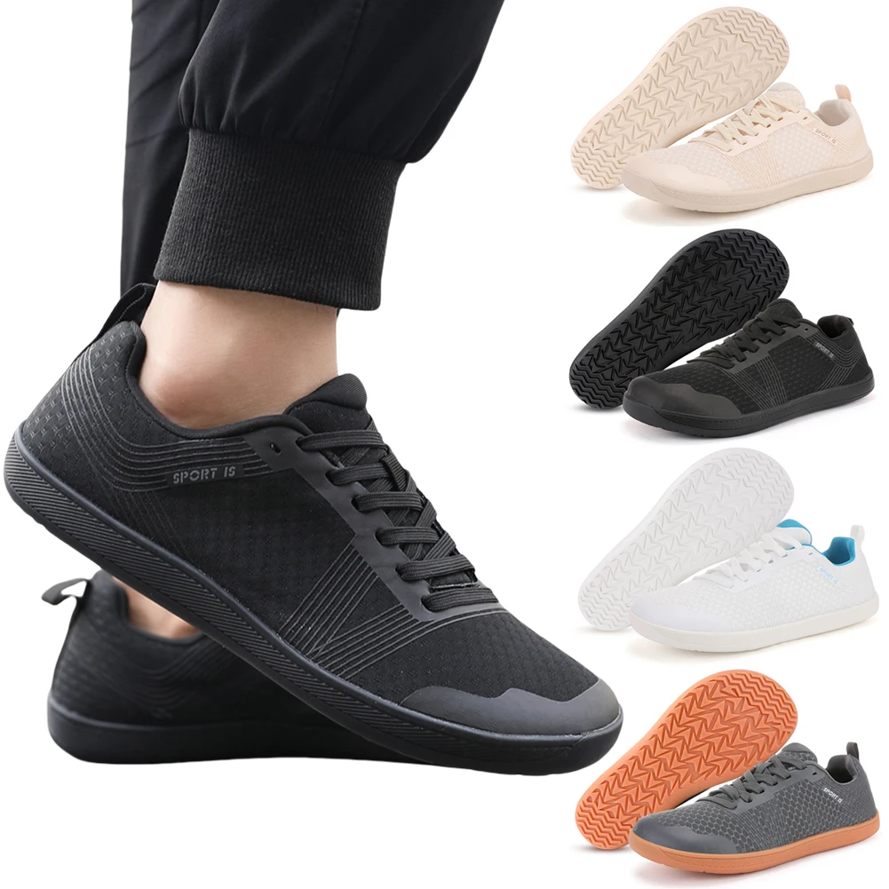 Women Shoes Qc - Minimalistische Barfußschuhe, Cross-Trainer-Schuhe, rutschfeste Wanderschuhe mit
