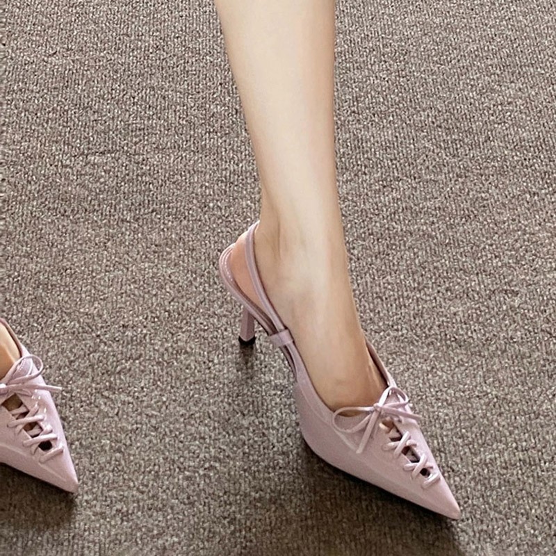 Strappy Heeled Sandals - Europäischer Stil Spitze High Heels mit