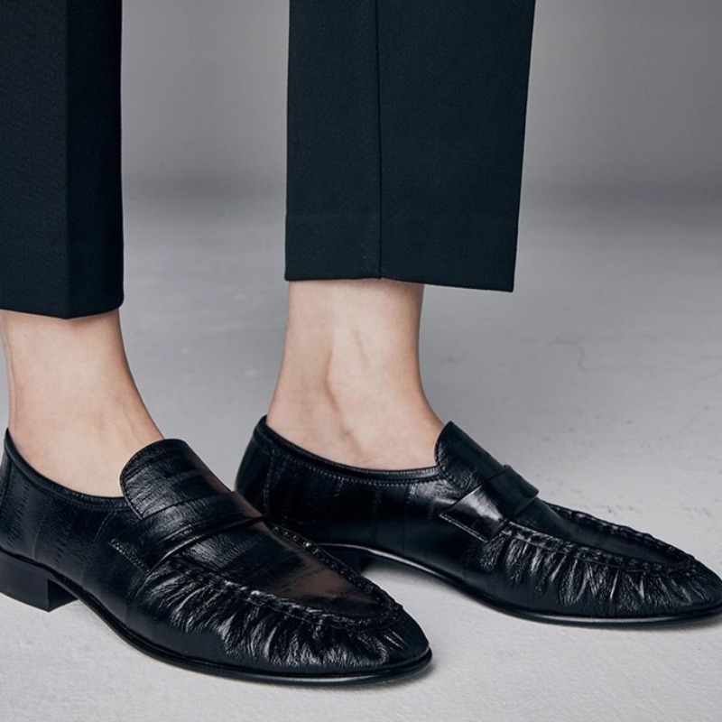 Slingback Pumps Women - Luxuriöse Damenschuhe Neue Handgefertigte Echtleder-Loafer für