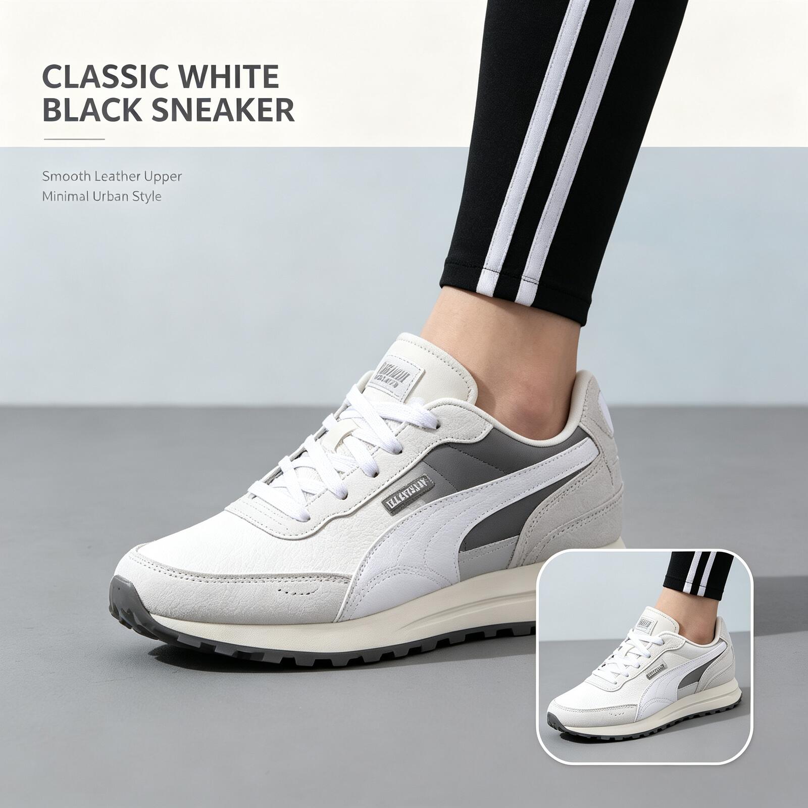 Women'S Shoes Puma Sneakers - PUMA Herren-Sneaker in Weiß und Schwarz,