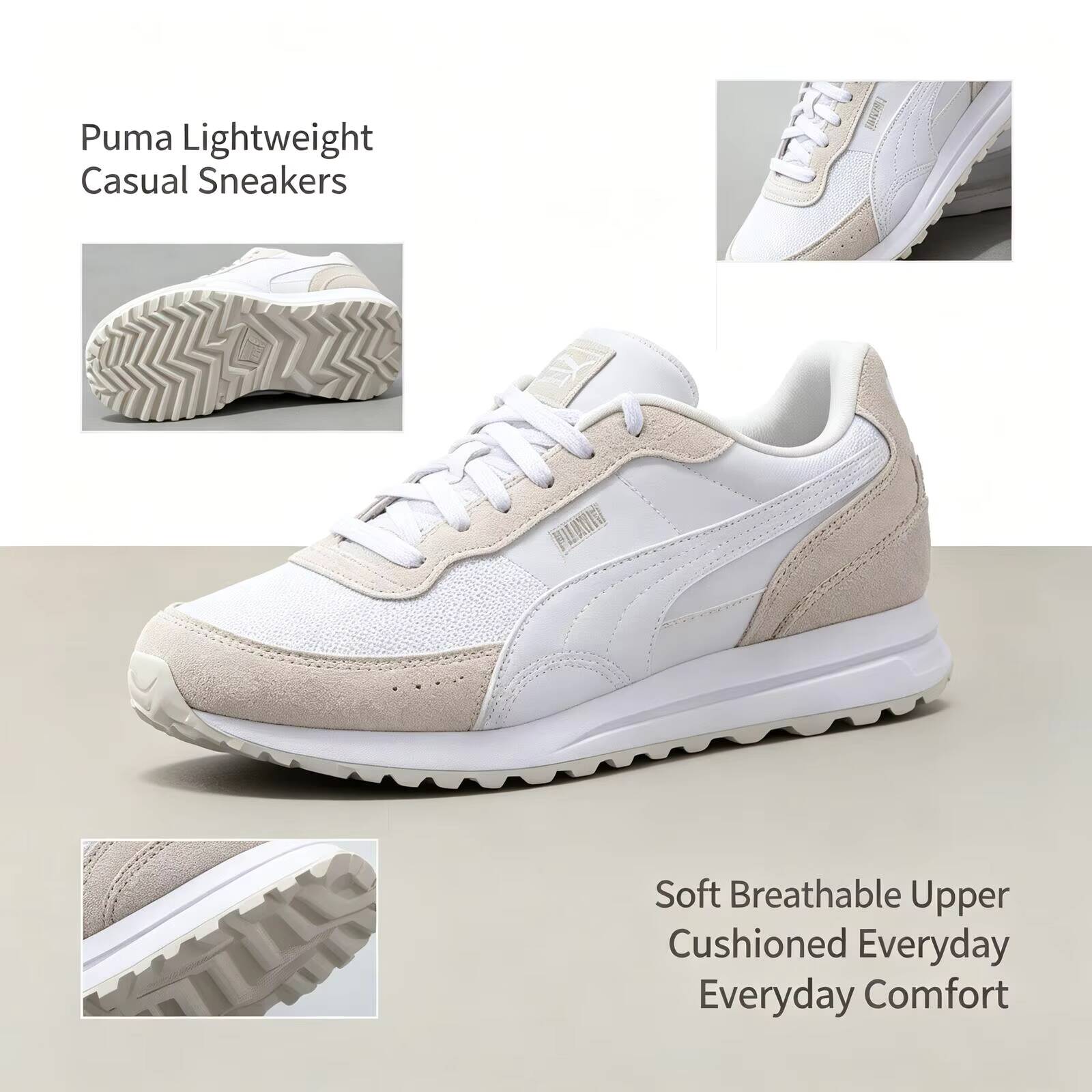 Neue heiße Puma weiße leichte  – Women'S Shoes Puma Sneakers Bewertung und Preis