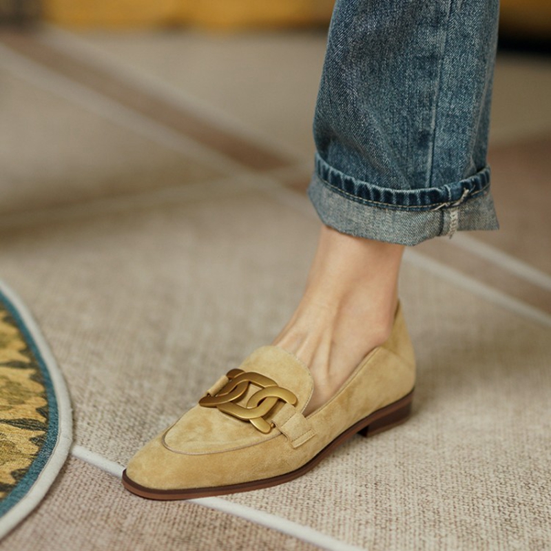 Wildleder Leder Frauen Loafers – Slingback Pumps Women Bewertung und Preis