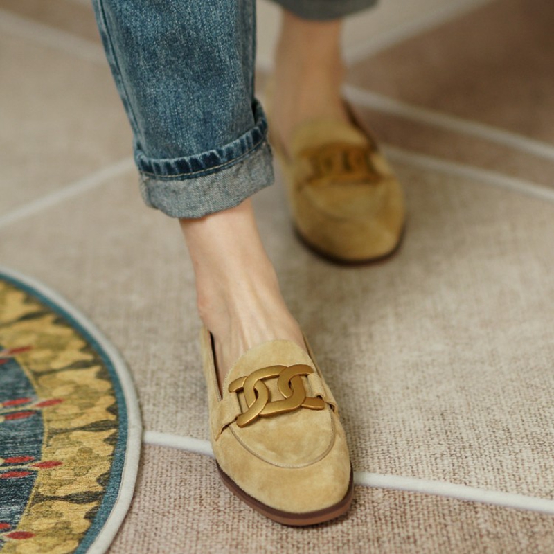 Wildleder Leder Frauen Loafers – Slingback Pumps Women Bewertung und Preis