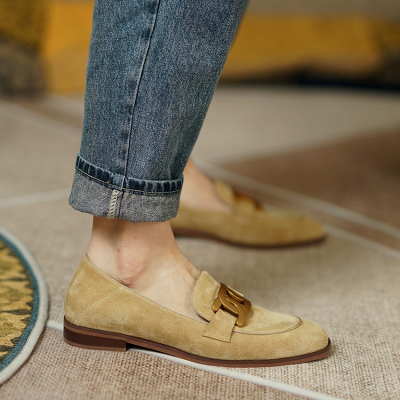 Wildleder Leder Frauen Loafers – Slingback Pumps Women Bewertung und Preis