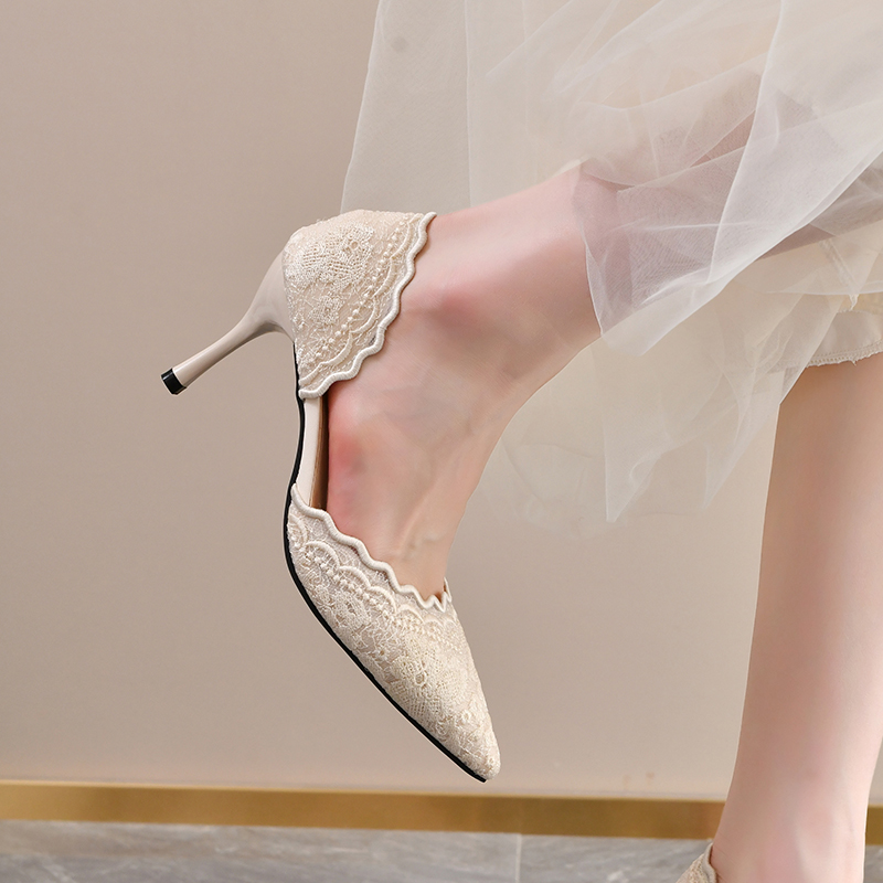 Spitze High Heels mit Spitze f – Slingback Pumps Women Bewertung und Preis