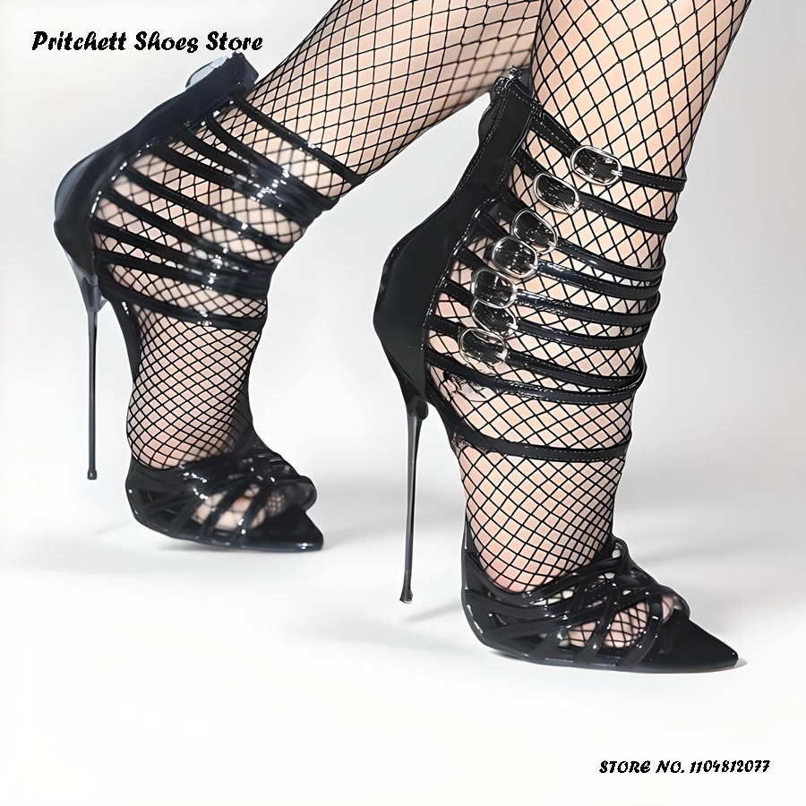 Damen-Riemchensandalen aus Lac – Strappy Heeled Sandals Bewertung und Preis