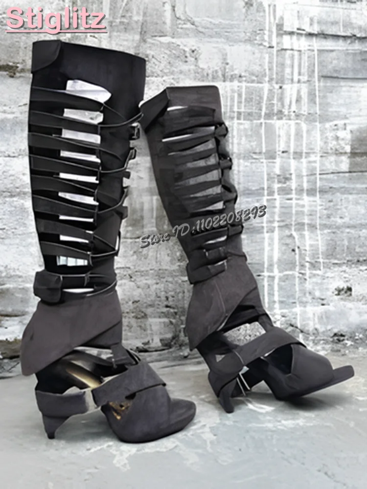 Retro-Kreuz-gebundene römische – Strappy Heeled Sandals Bewertung und Preis