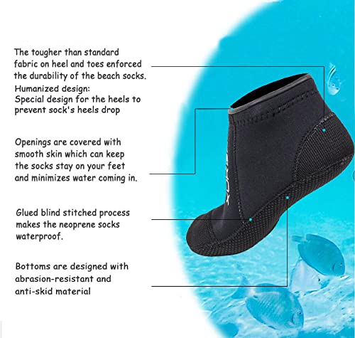 3mm Neopren Tauch socken Beach – Women'S Shoes For Neuropathy Bewertung und Preis